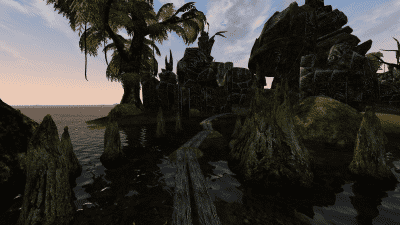 OpenMW Walk in the marsh